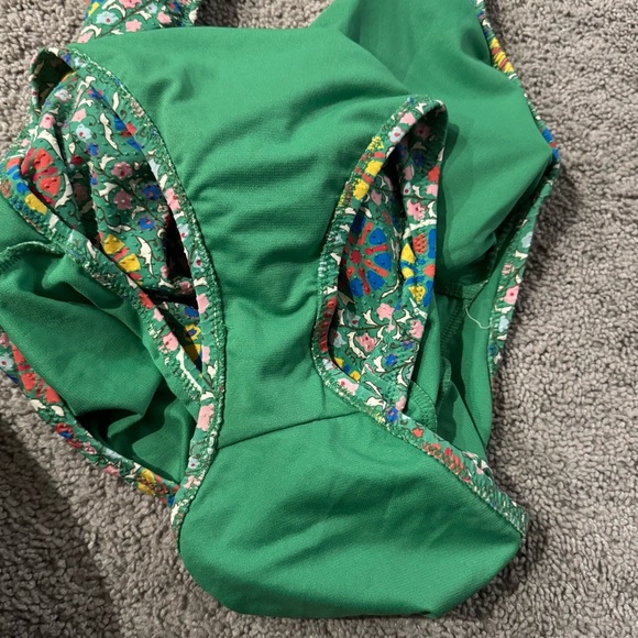 RHODE x Target "Zinnia" Halter One Piece Swimsuit High Leg Cheeky V-Neck Size XL - Picture 10 of 12